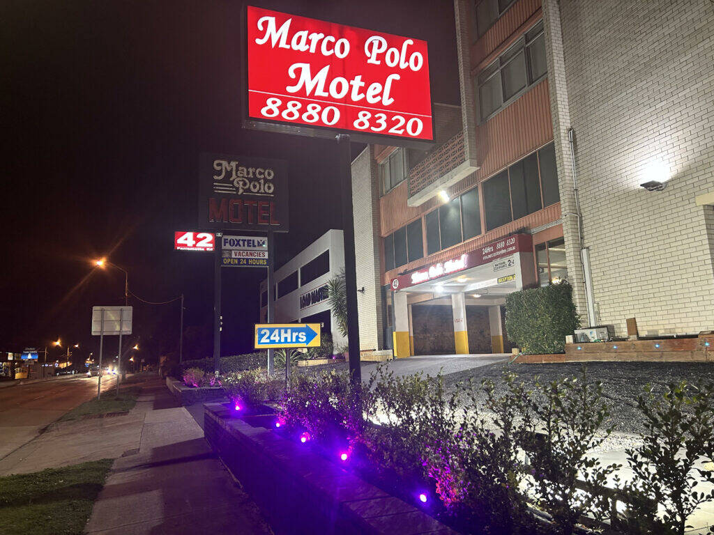 Experience Spooky Delights and Thrilling Adventures: Halloween in Sydney at Marco Polo Motor Inn Sydney 4 Marco Polo Motor Inn Sydney Sunny Building Night 2